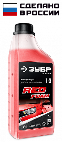 ЗУБР 1 л, шампунь для минимоек универсальный, EXTRA (70650-1)