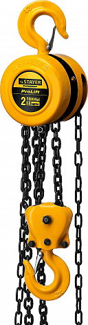 STAYER ProLift 2т х 2.5м, ручная шестеренная таль, Professional (4308-2)
