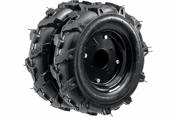 ЗУБР КП-1, 4.00-8, 2 шт., пневматические колеса для мотоблоков (707106-1)